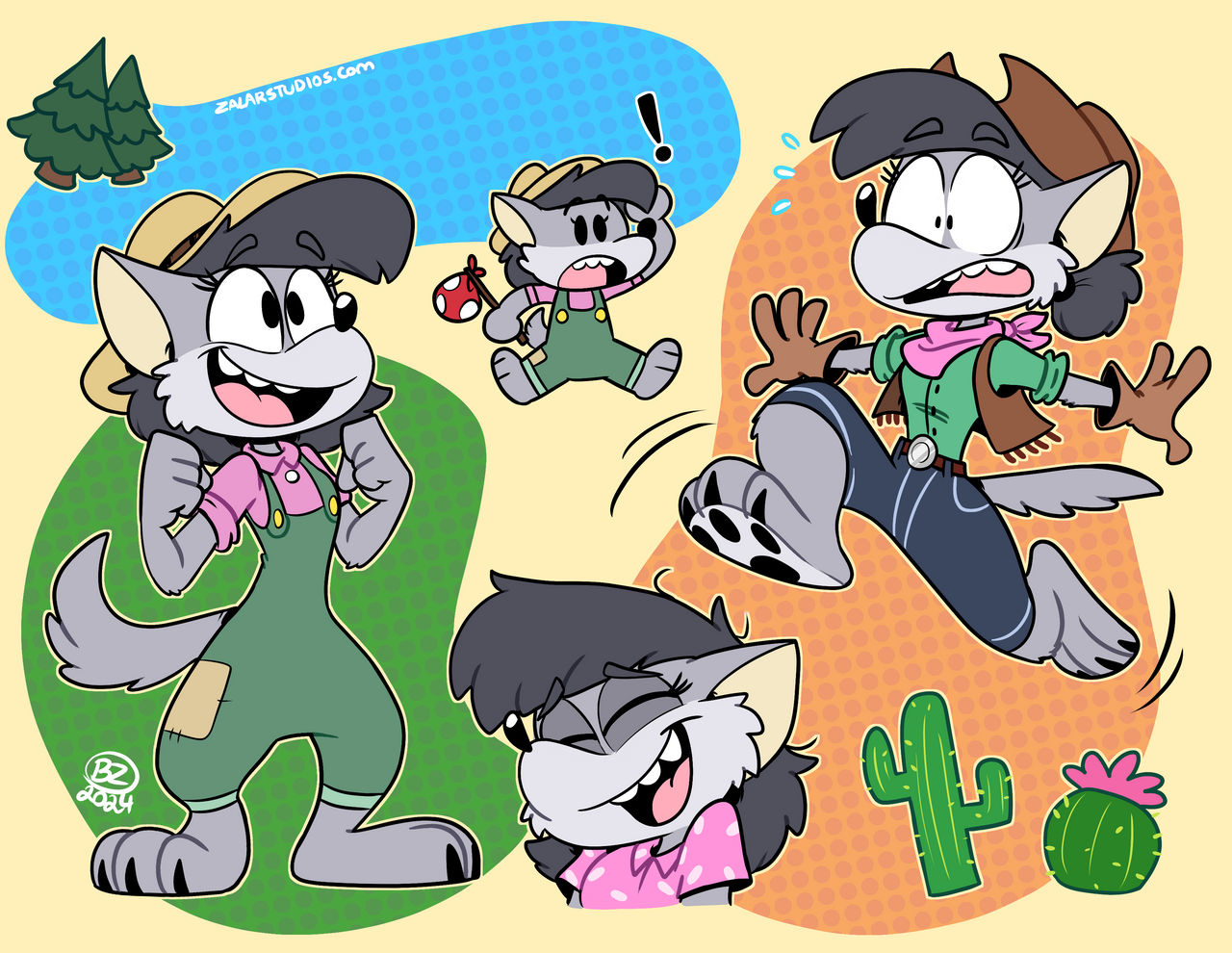 Wendy Wolf Doodles