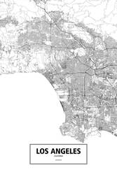 Los Angeles, California (black on white)