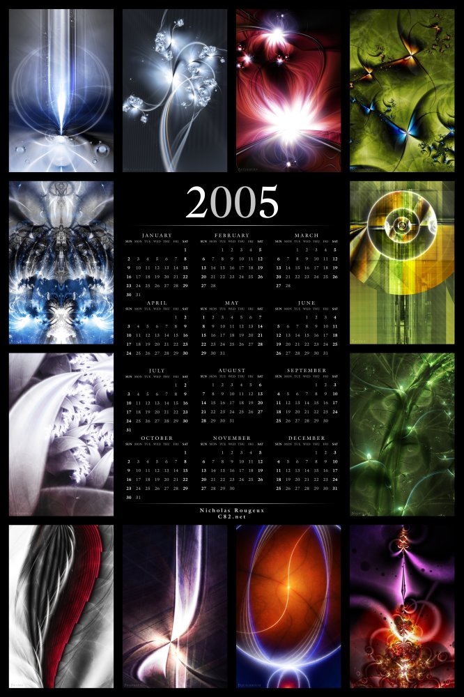 2005 Fractal Calendar v1