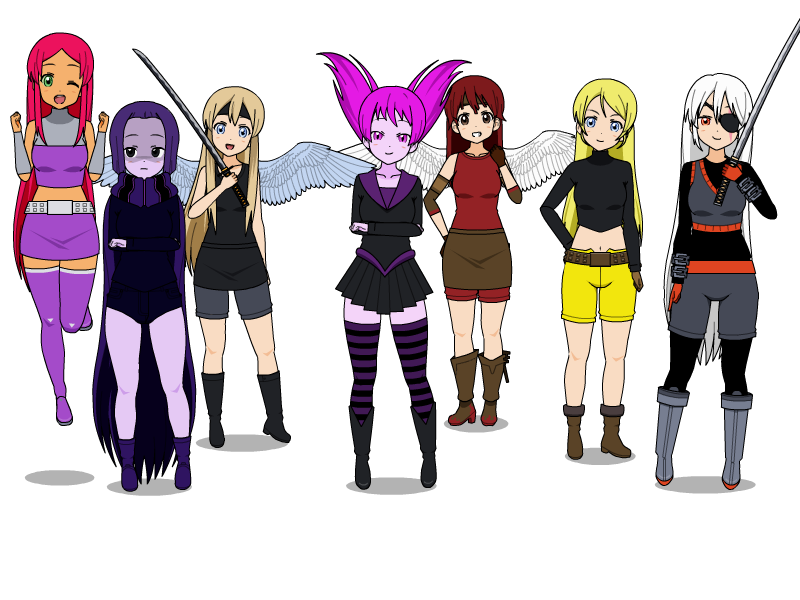 Kisekae: Teen Titans girls