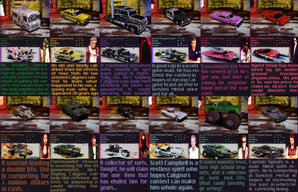 Twisted Metal 1 Vehicles by GSOME94 on DeviantArt