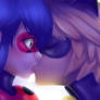 REMAKE: LadyBug x Cat Noir Fanart (Blue Version)