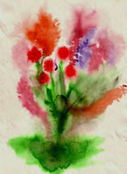 Flowers in watercolor