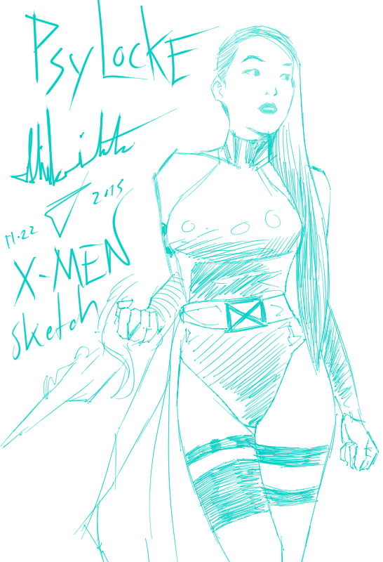 Psylocke Fan Art