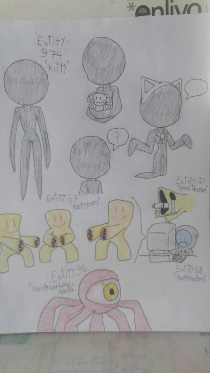 Some random Backrooms entities by Rgh471 on DeviantArt