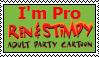 Pro Ren and Stimpy Adult Party Cartoon Stamp