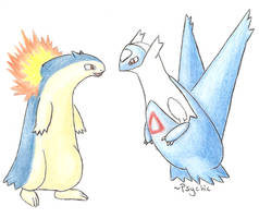 Latios and Typhlosion