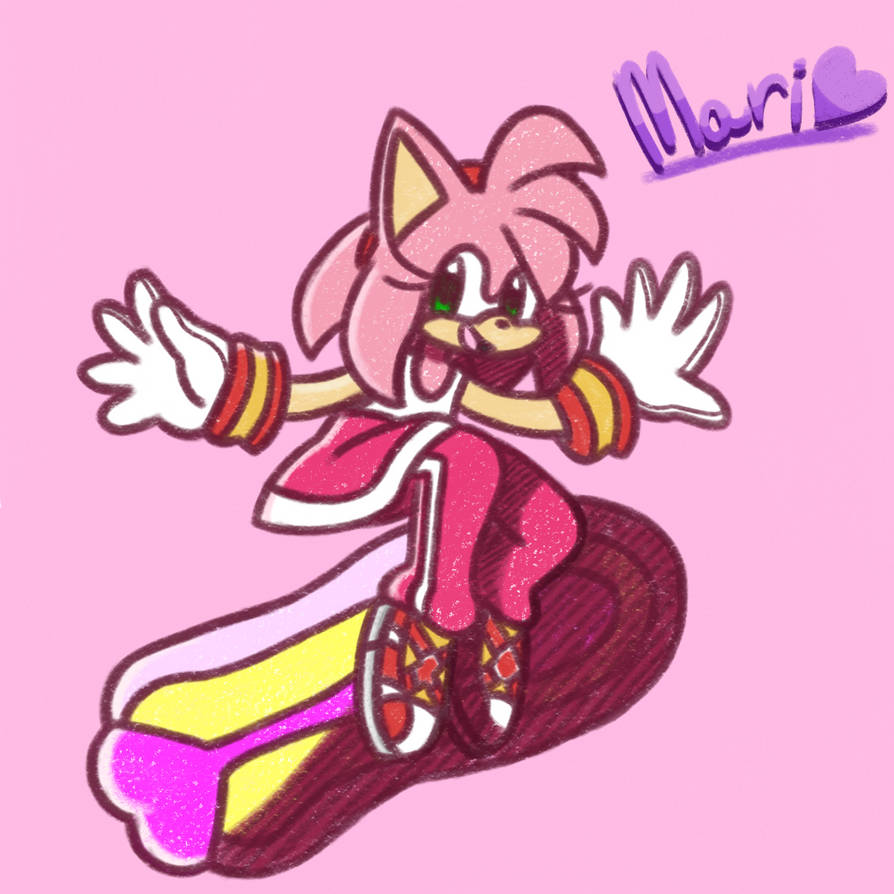 Amy Rims Art riders amy by MariBelleArts on DeviantArt