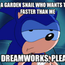 Unamused Sonic #1: Dreamworks' Turbo