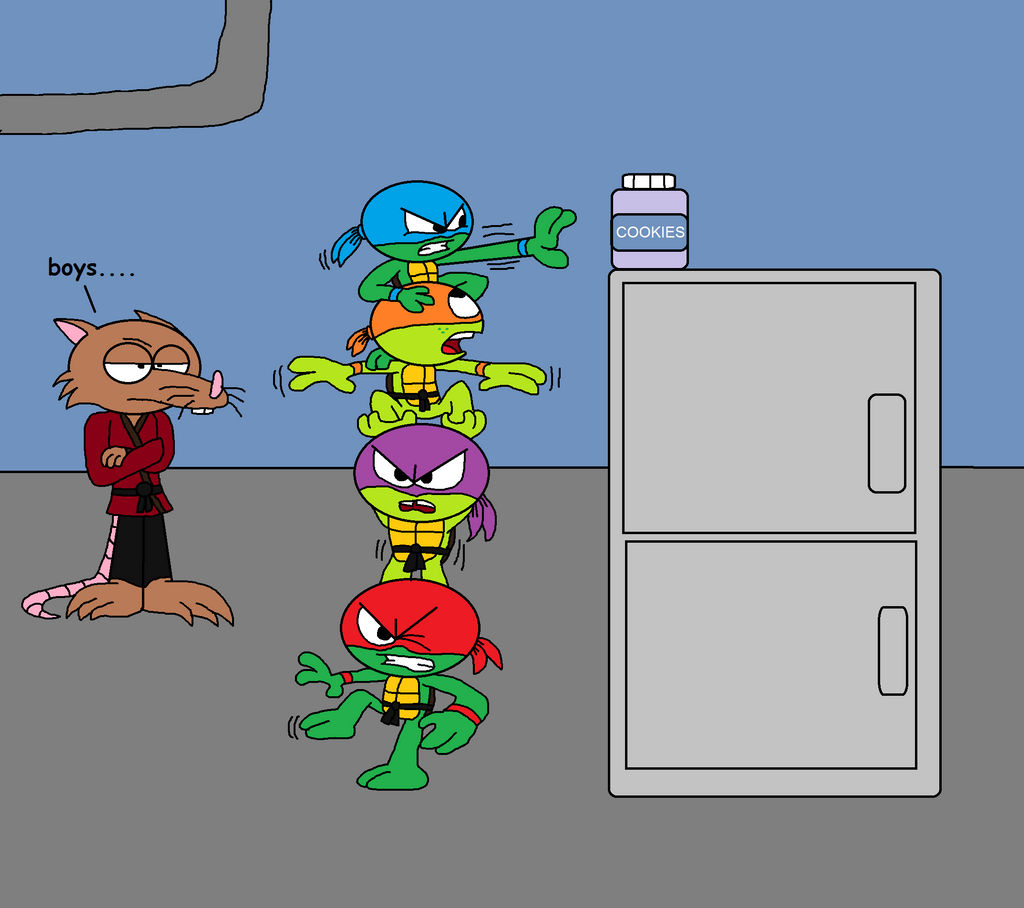 Their First Turtle Teamwork by TRC-Tooniversity on DeviantArt