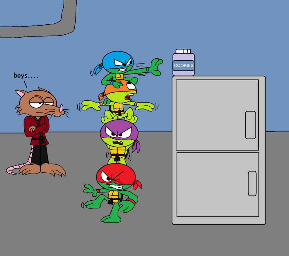 Their First Turtle Teamwork by TRC-Tooniversity on DeviantArt