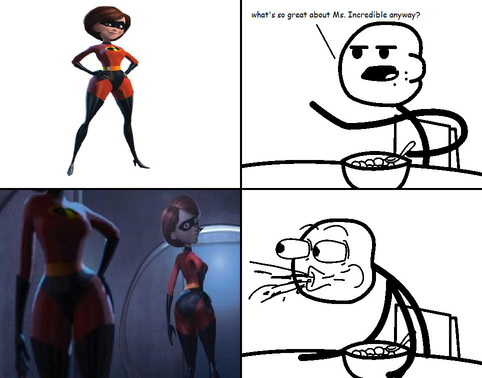 Cereal Meme #2: Mrs. Incredible by TRC-Tooniversity on DeviantArt