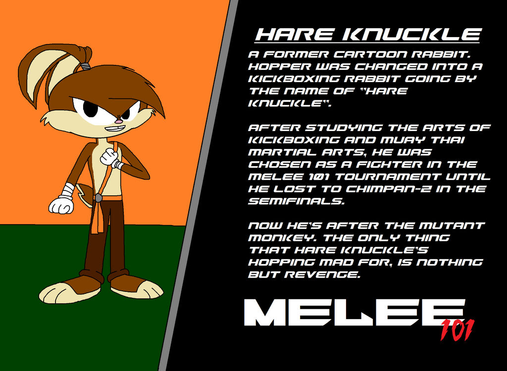 Melee 101 Hare Knuckle By Trc Tooniversity On Deviantart Melee 101 Hare Knuckle By Trc Tooniversity On Deviantart