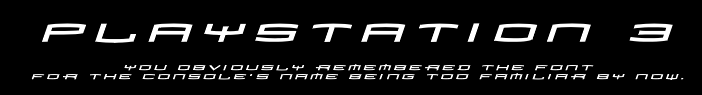 The PS3's Original Font by TRC-Tooniversity on DeviantArt