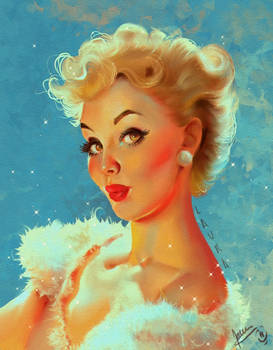 Pinup Portrait inspired in an artist - Practice