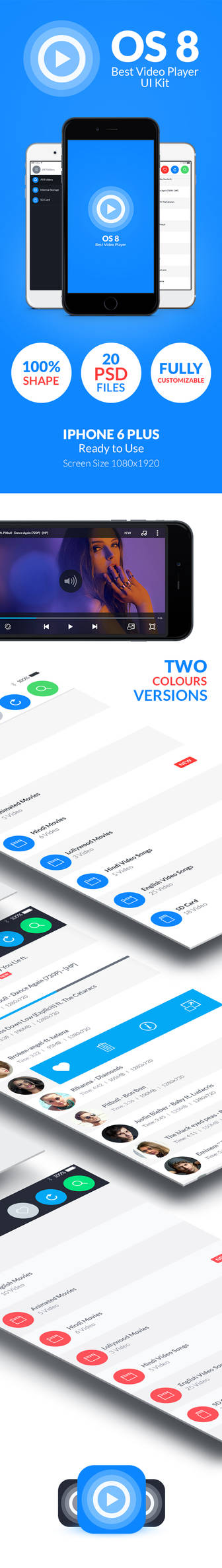 OS 8 Video Player UI Kit by dxgraphic on DeviantArt