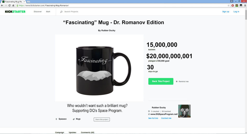 Dr. Romanov has a Kickstarter!