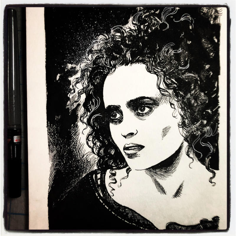 Inktober 2017 #23 - Mrs. Lovett by B3NN3TT