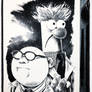 Inktober 2019 Day 8: Dr Bunsen Honeydew and Beaker
