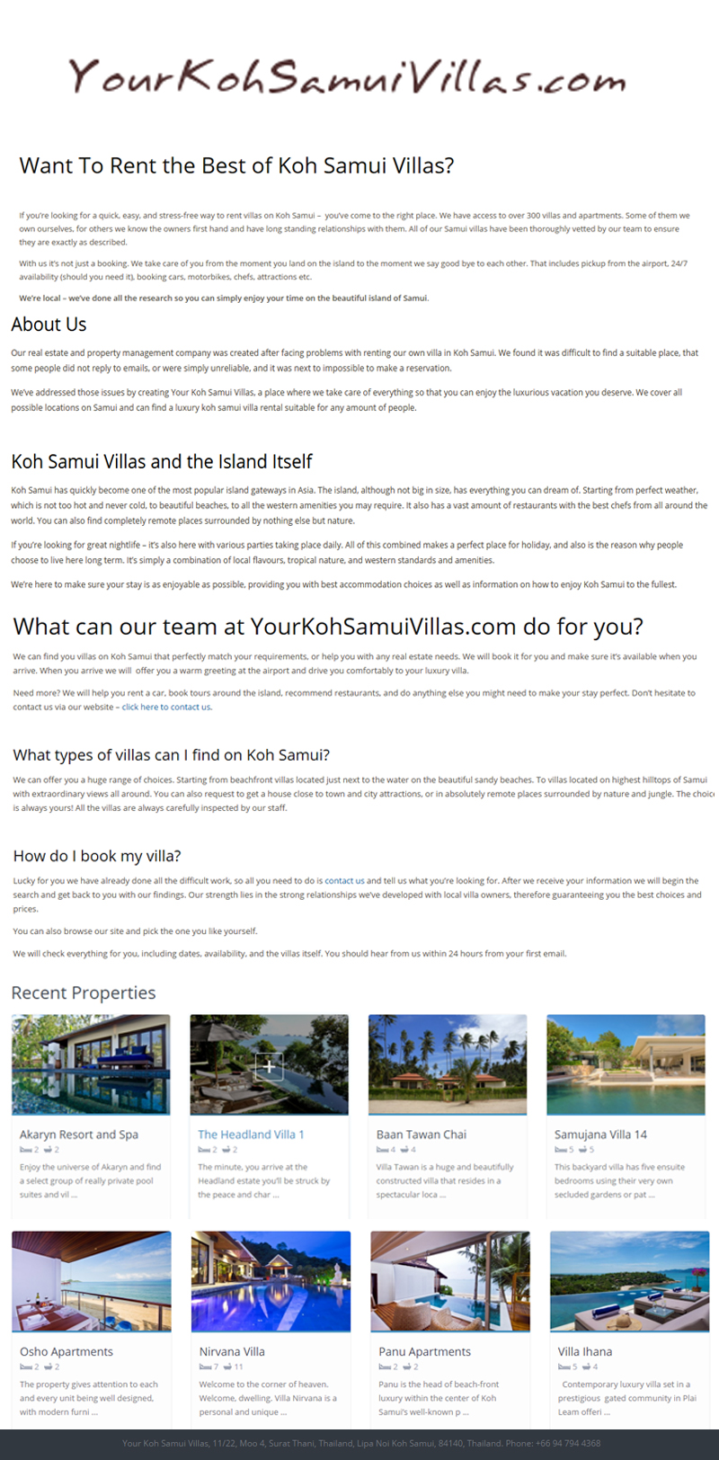 Yourkohsamuivillas by JeanBlystone