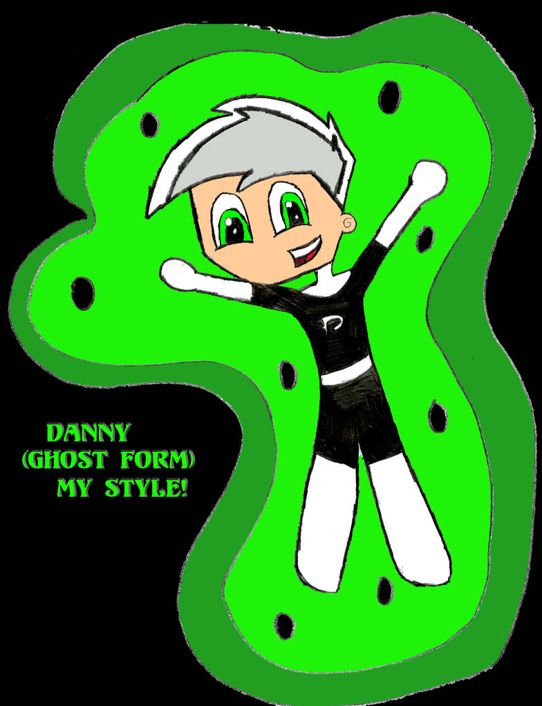 danny ghost form my style by ali-93 on DeviantArt