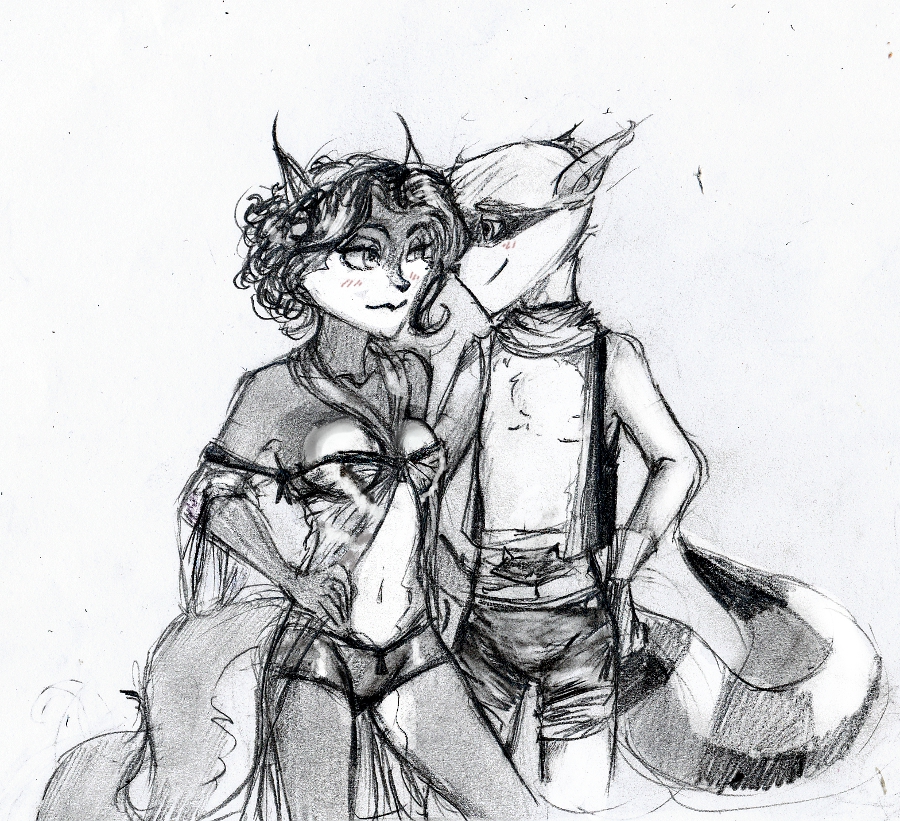 Fox and Cooper sketch