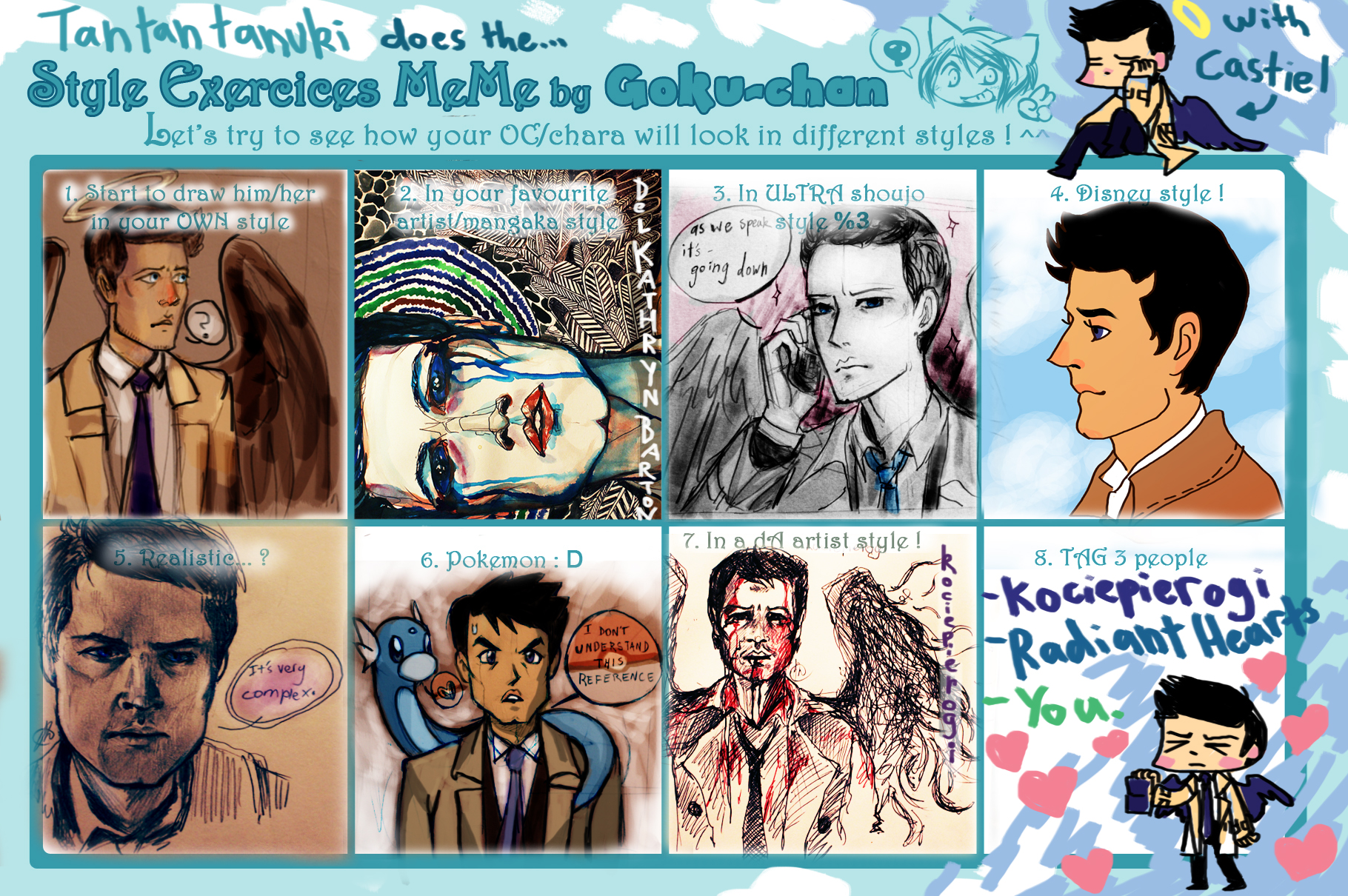 Style meme ft. Castiel