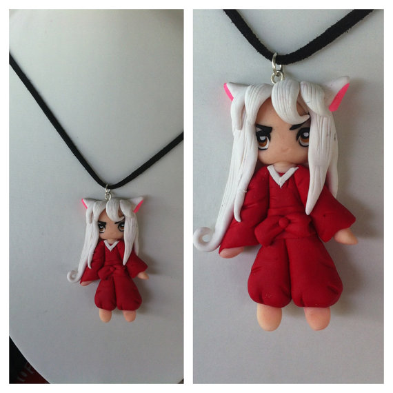 Necklace Inuyasha Handmade Polymer Clay