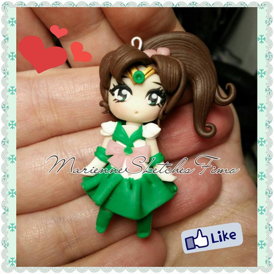 Sailor Jupiter Handmade Pendant Polymer Clay