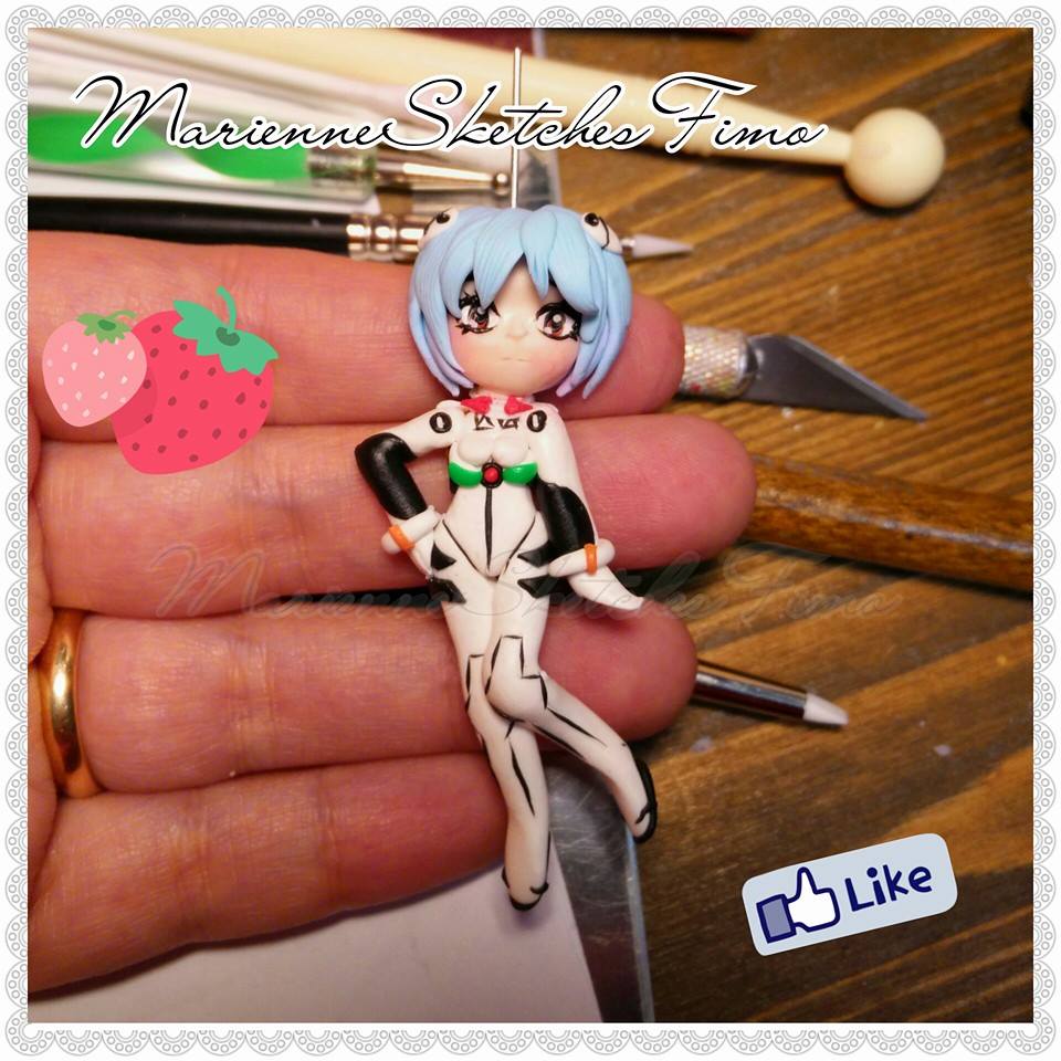 Handmade Rei Ayaname Evangelion Pendant/Necklace