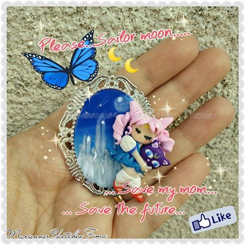 Cameo Chibiusa Crystal Tokyo Sailor Moon Handmade