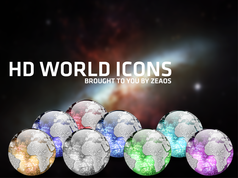 HD world icons