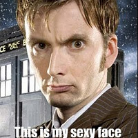 The 10th Doctor's sexy face