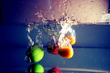 fruits in water