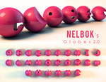 3D Font: Globes v2.0 by dye-the-eye