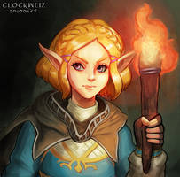 Short Hair Zelda - BotW Sequel