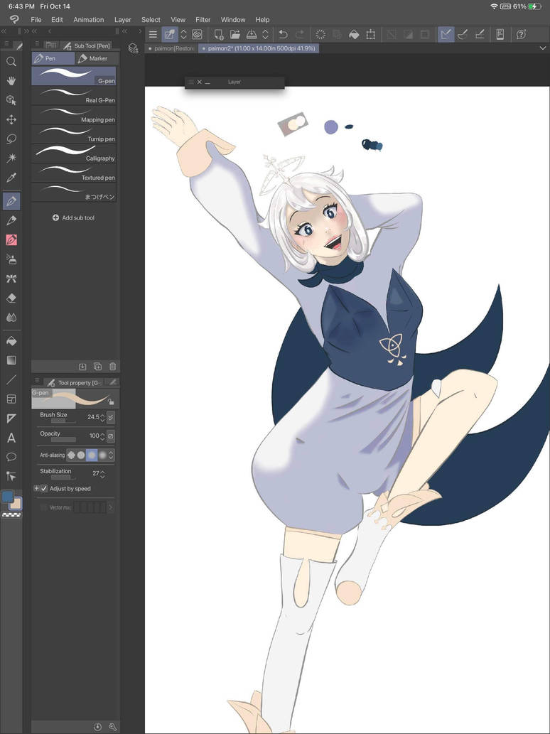 Paimon WIP by AkiMarcelline on DeviantArt