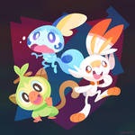 PKMN Galar Starters by Versiris