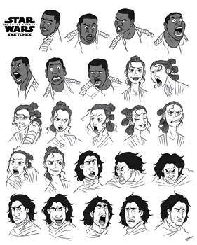 STAR WARS CHARACTERS SKETCHES