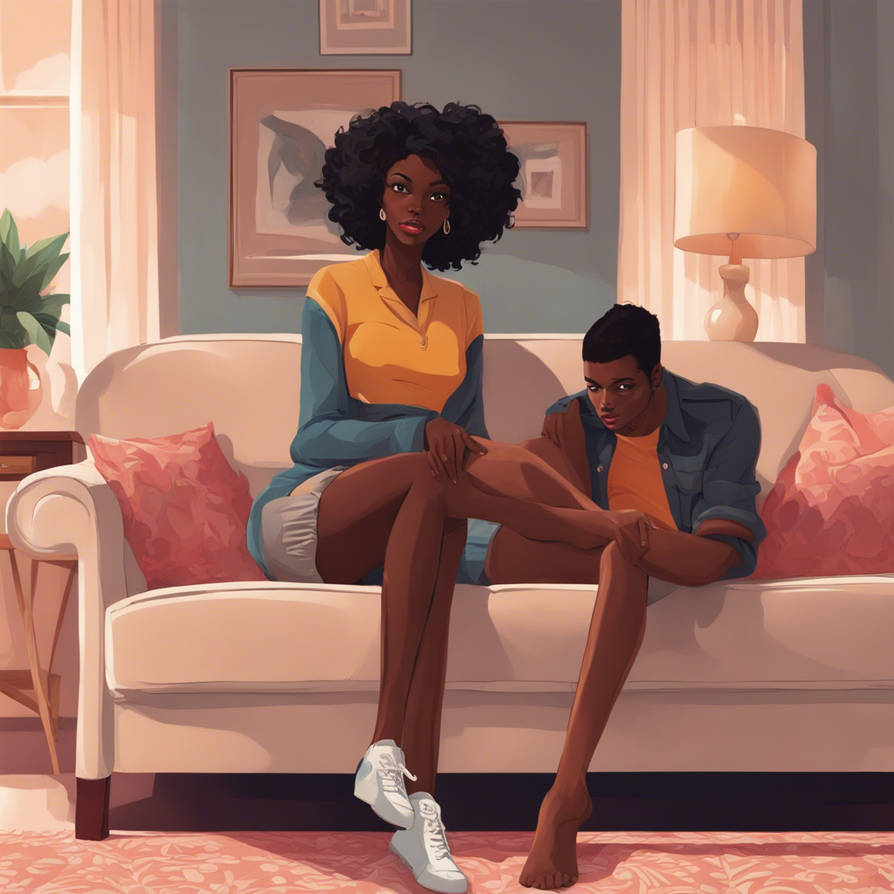 Tall Black Girl With Long Legs And Big, Beautiful