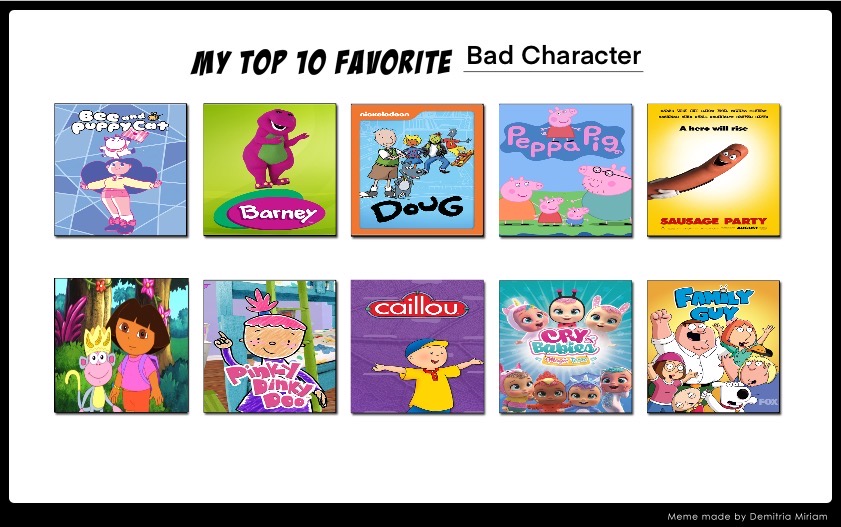 Bad Character Deviantart My Top 10 Favorite Bad Character by Murriks on DeviantArt