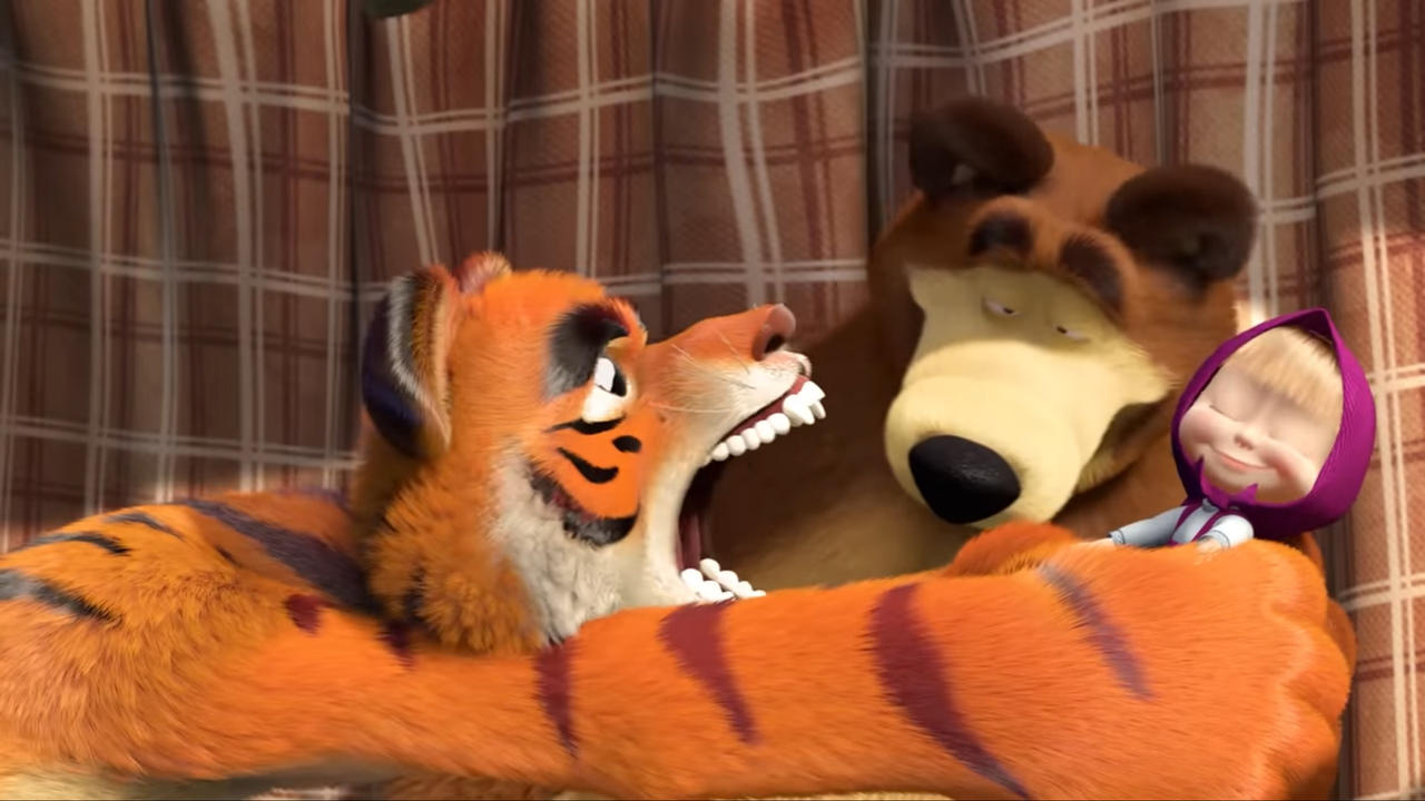 Tiger Roar Masha And Bear By Murriks On DeviantArt tiger-roar-masha-and-bear-by-murriks-on-deviantart