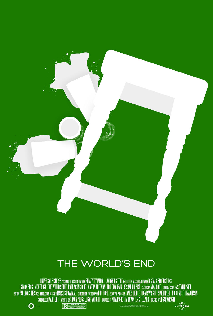 3 Flavors Trilogy: #3 'The World's End' poster