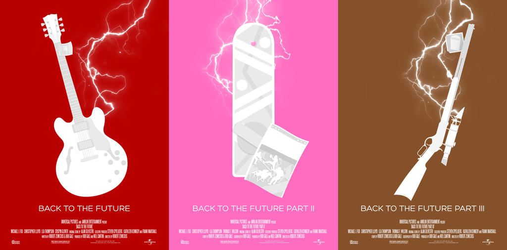 Minimal Posters: Back to the Future Trilogy