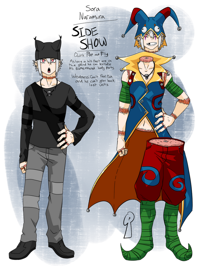 Random Side Character Mha MHA OC: Sora Naramura - Side Show by Grimnloque-Official on DeviantArt
