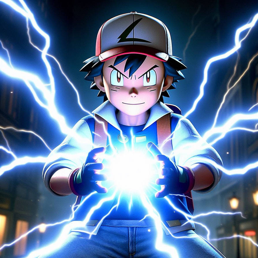 Ash Ketchum Using Computer Ash ketchum using fore lighting by amtboyce on DeviantArt