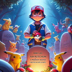 Ash Ketchum clone visit Ash ketchums grave