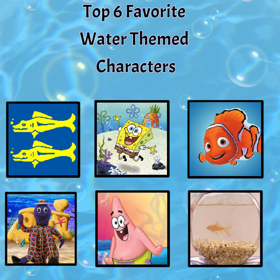 My Top Six Favorite Water-Themed Characters by AlecBorden1014 on DeviantArt