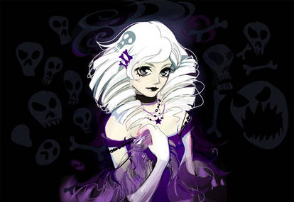 anime girl dark gothic