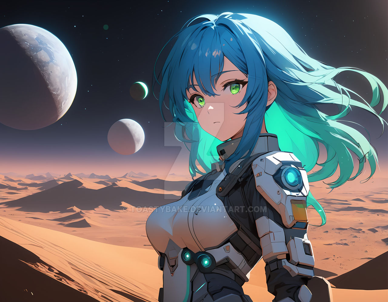 Anime Space Girl AI Render 03 by Torbk on DeviantArt
